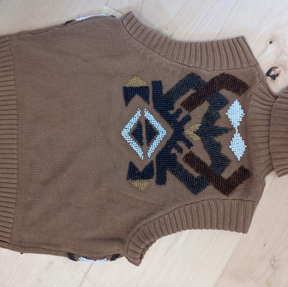 Cropped embroidered vest - Picture 3 of 4